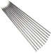 Emberglo 4508-68 stainless steel flat kebab skewers for 25 Series broilers, set of ten fanned out side by side