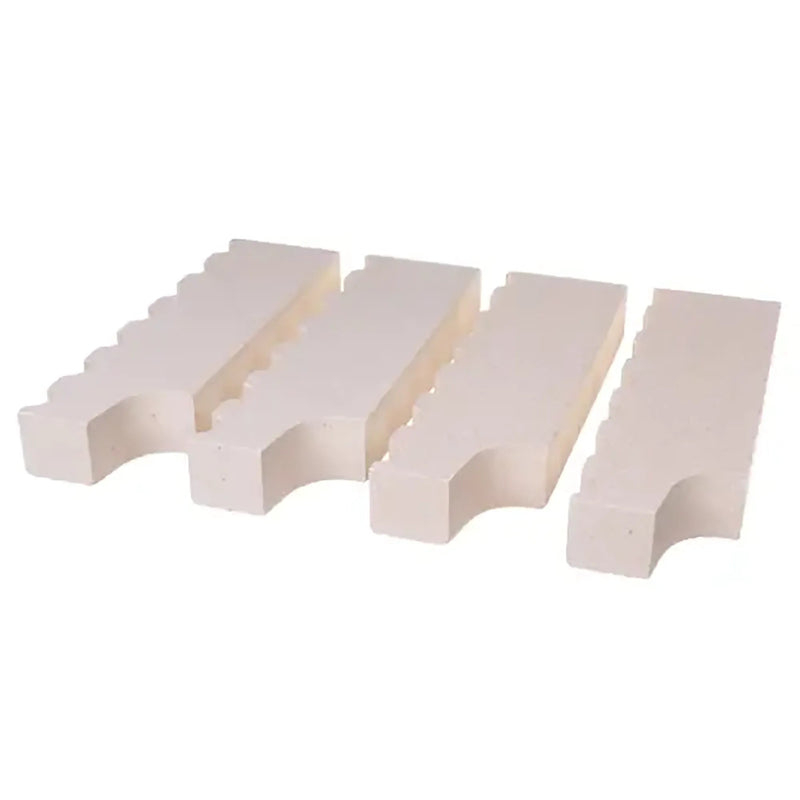 Emberglo 4585-60 notched ceramic support bricks for 25, 31 and 41 Series broilers, pack of four white bricks