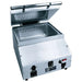 Emberglo ES5 Series direct supply countertop steamer, 1500W, lid open with front digital timer and switch controls