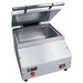 Emberglo ES5 Series direct supply countertop steamer, 1500W, stainless steel with lid open and red start button