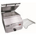Emberglo ES5 Series self-contained countertop steamer, 1500W, lid open with wire basket and extra wire rack shown