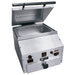 Emberglo ES5 Series self-contained countertop steamer, 1500W, stainless steel with lid open and digital control panel