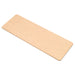 Epicurean rectangular flat bread board in natural tan wood fiber composite, angled top view of the natural colour option