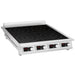 Eurodib CCI4351PH commercial four burner electric induction cooker with black glass top and four front control knobs