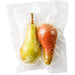 Eurodib channeled vacuum bag shown vacuum sealed around two whole pears, clear embossed plastic pouch