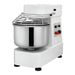 Eurodib LB40T 40 qt commercial spiral mixer, white body with stainless steel bowl, wire guard and side control panel