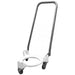 Eurodib M60A-220ETL 60 qt planetary mixer accessory, stainless steel wheeled bowl dolly with tall push handle