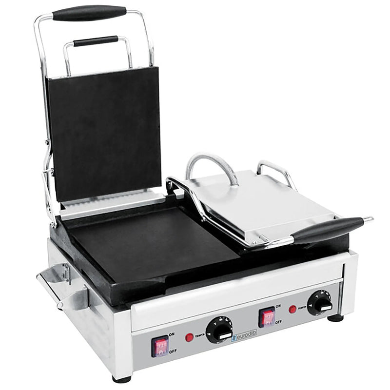 Eurodib SFE Series Large Double 18" x 11" Press Panini Grill, 240V - Various Configurations-Phoenix Food Equipment