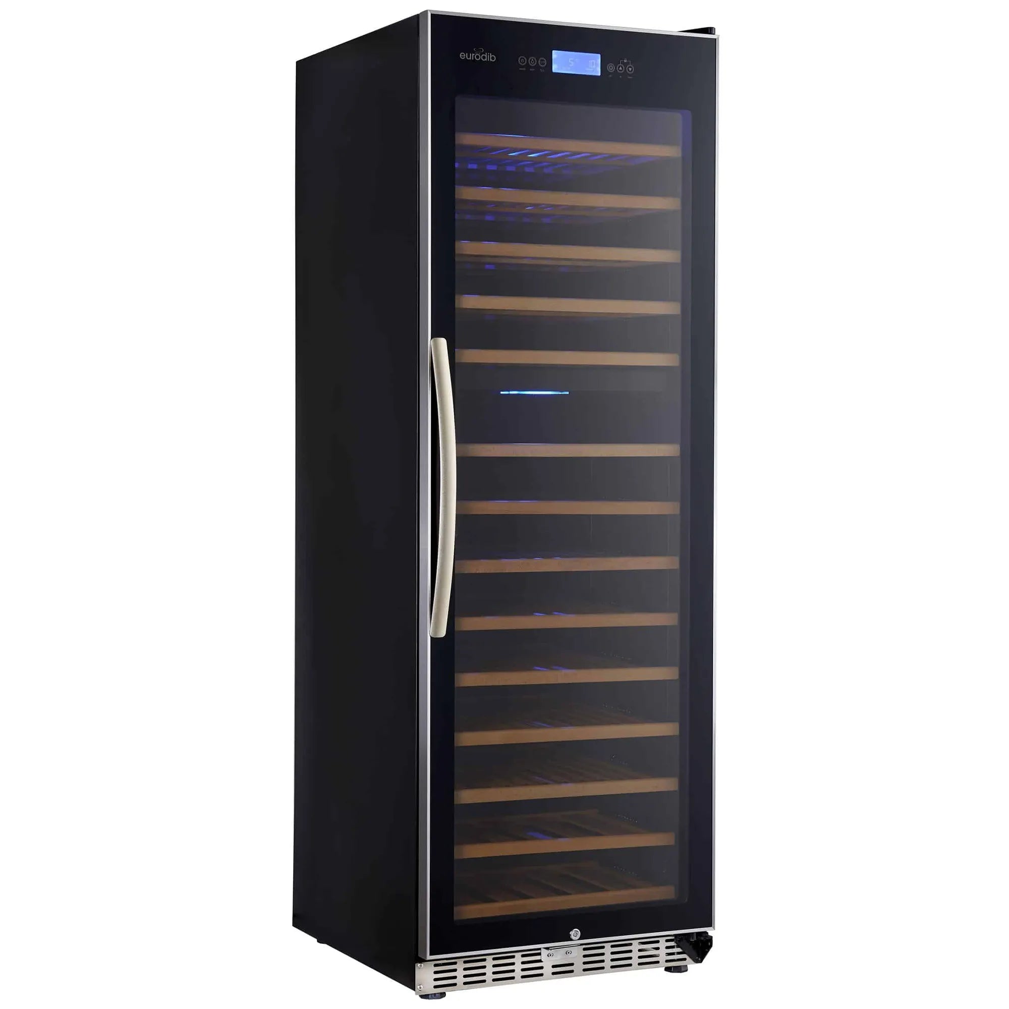 Eurodib USF168 Black Single/Dual Temperature Wine Cooler - Up to 165 Bottle Capacity-Phoenix Food Equipment