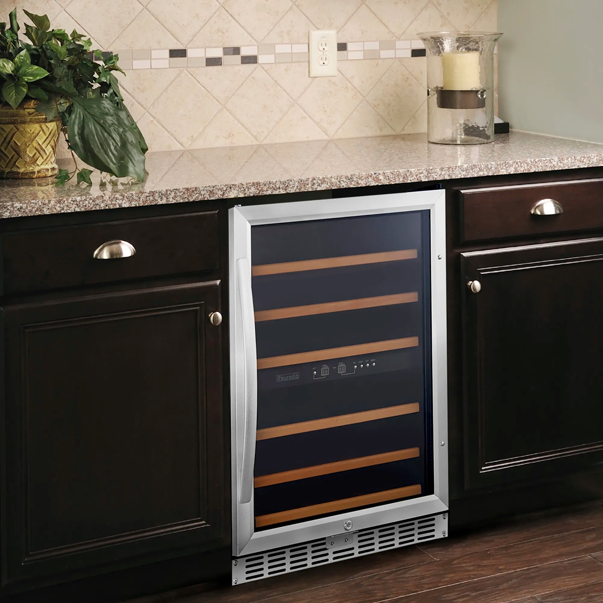 Eurodib USF54 Single/Dual Temperature Under Counter Wine Cooler - Up to 57 Bottle Capacity-Phoenix Food Equipment