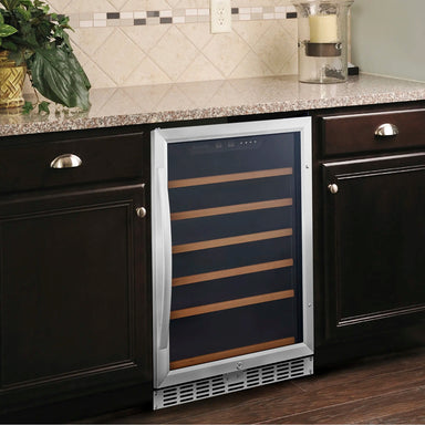 Eurodib USF54 Single/Dual Temperature Under Counter Wine Cooler - Up to 57 Bottle Capacity-Phoenix Food Equipment