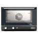 Eurodib Unox XAF013 Lisa electric countertop convection oven, black glass door and front control panel, front view