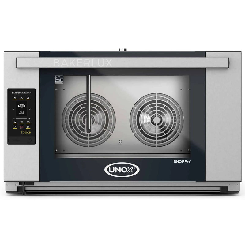 Eurodib Unox XAFR-04FS-ETDV Rosella convection oven with humidity, left control panel and horizontal door handle