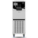 Gel Matic BV 250 GR double flavour plus twist floor soft serve machine in stainless steel on casters, front view