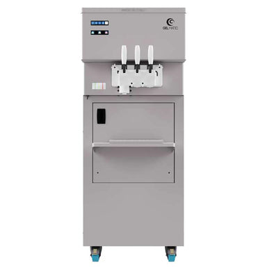 Gel Matic MV EASY 2 KOLOR PM Double Flavour + Three Ripples Soft Serve Ice Cream Machine - 110LBS/HR Output-Phoenix Food Equipment