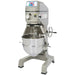 Globe SP40 40 qt grey floor planetary mixer with stainless steel bowl, wire guard and bowl lift handwheel