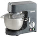 Hamilton Beach CPM800 commercial planetary stand mixer in grey with 8 qt stainless steel bowl and clear splash guard