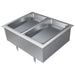 Hatco DHWBI-1 drop-in electric dry food warmer in stainless steel, two well size shown with full size pans