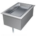Hatco DHWBI-1 single full size drop-in electric dry food warmer in stainless steel with one pan well, angled view