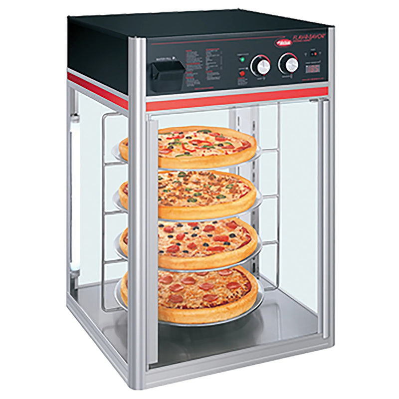Hatco FSDT-1 Glass Display Pizza/Food Warmer - 4 Tier Rotating Circle Rack-Phoenix Food Equipment