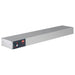 Hatco GRAH-60 high wattage 60 inch electric strip heater in aluminum with infinite control knob, angled front view