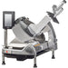 Hobart HS6 Series manual meat slicer option shown with a touchscreen display mounted on a post beside the carriage