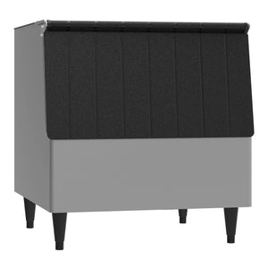 Hoshizaki B-250SF 30-inch ice storage bin for modular ice machines in stainless steel, angled front view
