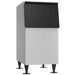 Hoshizaki B-300SF 22-inch ice storage bin for modular ice machines in stainless steel with black door on legs