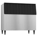 Hoshizaki B-800SF 48-inch ice storage bin for modular ice machines in stainless steel with black door on legs
