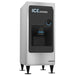 Hoshizaki DB-130H 22-inch hotel ice dispenser bin in stainless steel with black ICE dispenser panel on legs