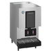 Hoshizaki DCM-271BAK countertop cubelet ice maker and water dispenser, angled view with lit dispensing buttons