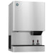 Hoshizaki DCM-300BAK countertop cubelet ice maker and water dispenser, alternate dispensing option, angled view