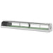 Hoshizaki HNC-210BA-R-SLH 83-inch refrigerated sushi showcase with curved glass, compressor housing on the left