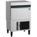 Hoshizaki IM-50BAA-Q sphere ice machine in stainless steel with front door and black vent, angled front view