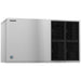 Hoshizaki KM-1301SAJ modular crescent ice machine, wide stainless steel head with black vented side panel