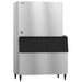 Hoshizaki KM-2200SWJ3 modular crescent ice machine shown mounted on a wide stainless steel ice bin, sold separately