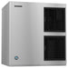 Hoshizaki KM-901MAJ modular crescent ice machine head in stainless steel with black vented front panel