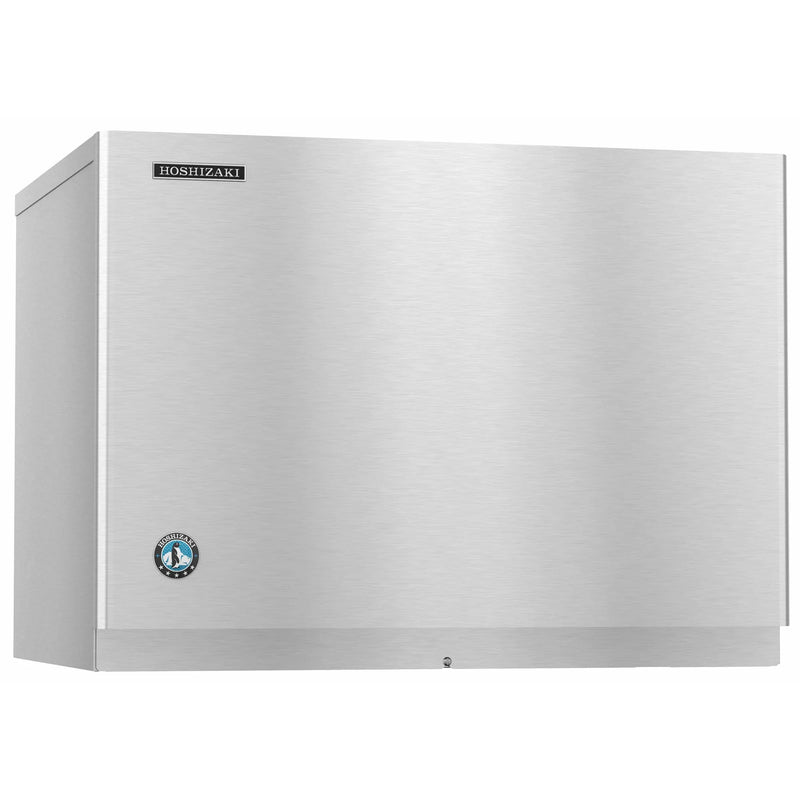 Hoshizaki KMD-505MAJ modular dispenser crescent ice machine head in stainless steel, angled front view
