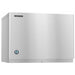 Hoshizaki KMD-505MAJ modular dispenser crescent ice machine head in stainless steel, angled front view