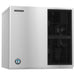 Hoshizaki KMD-860MAJ modular dispenser crescent ice machine head in stainless steel with black vented panel