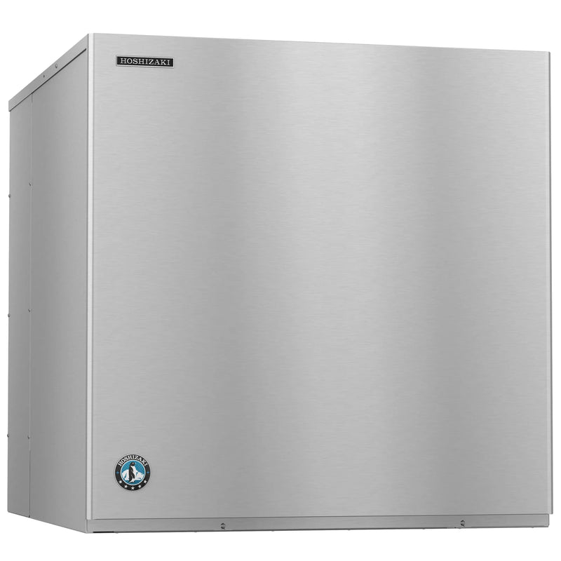 Hoshizaki KMH-2100SWJ3 modular crescent ice machine, solid stainless steel head, angled front view