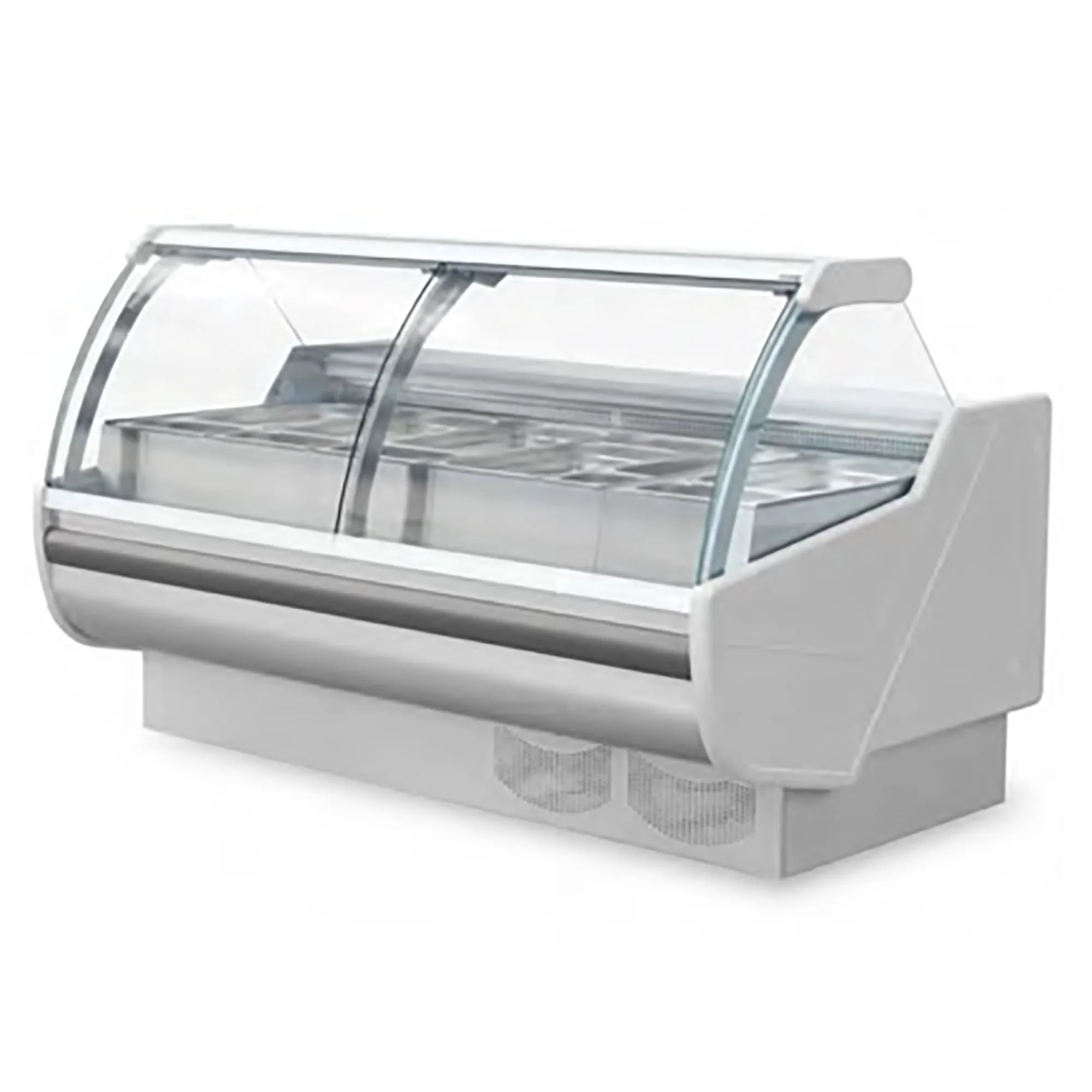 IGLOO By NOVA SANTIAGO Series Curved Glass Bain Marie Display Case - Various Sizes-Phoenix Food Equipment