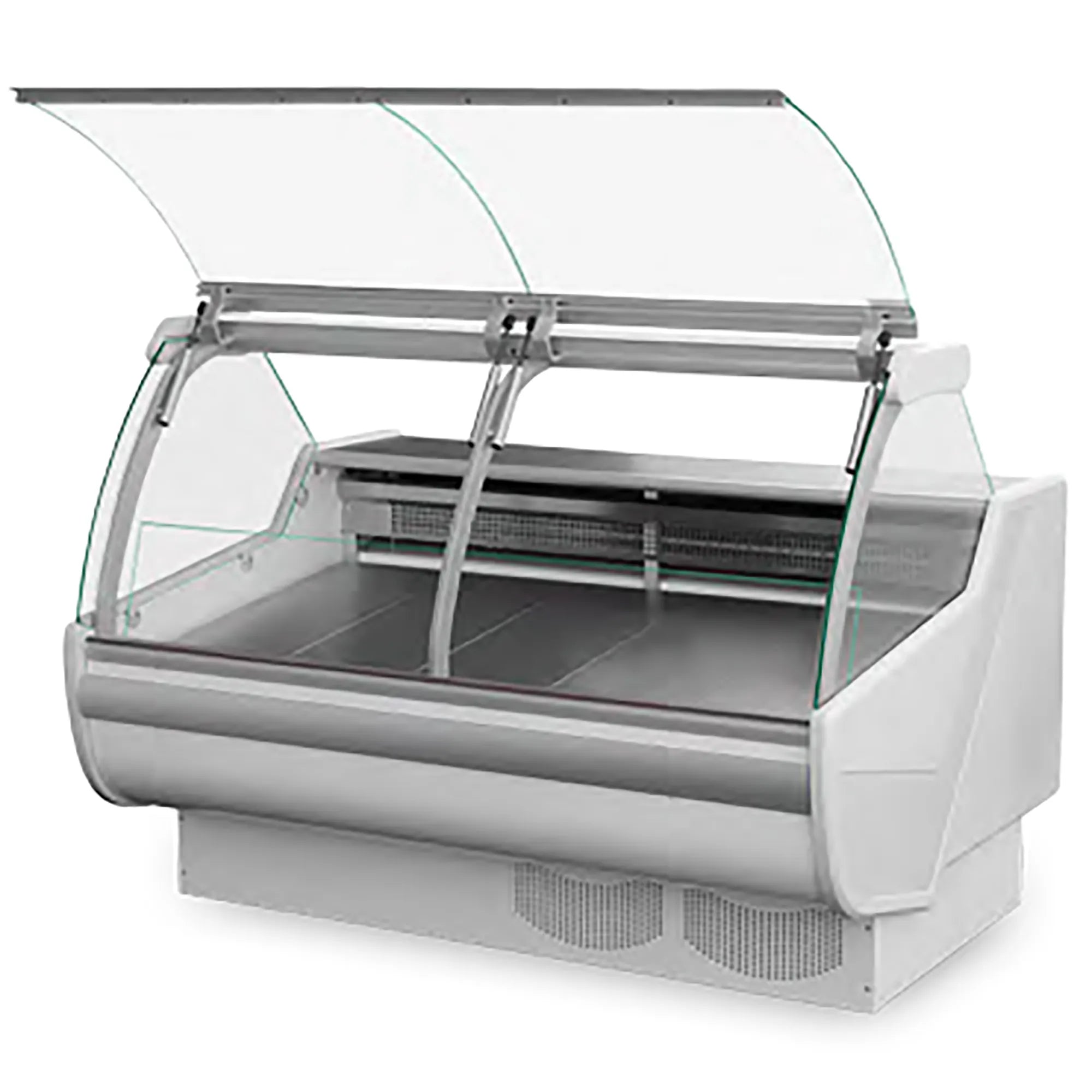 IGLOO By NOVA SANTIAGO Series Curved Glass Refrigerated Fish Display Case - Various Sizes-Phoenix Food Equipment
