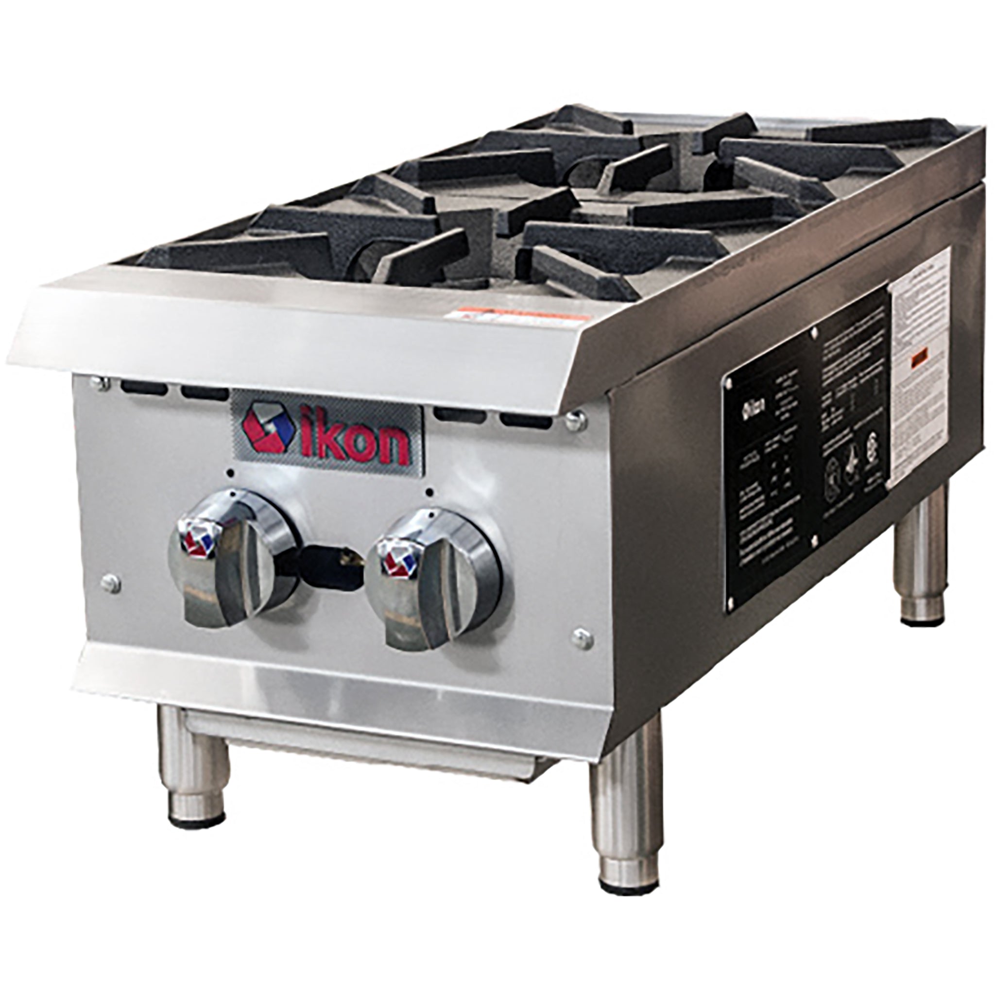 Ikon IHP-2-12 Natural Gas/Propane 12" Open Burner - 2 Burners-Phoenix Food Equipment