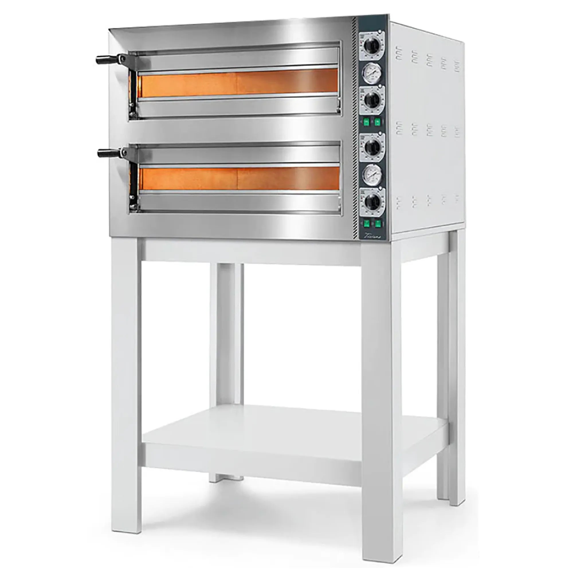 Italiana Food Tech CP420 Series Electric 16" Compact Pro Deck Pizza Oven - 208V, Single or Double Deck-Phoenix Food Equipment