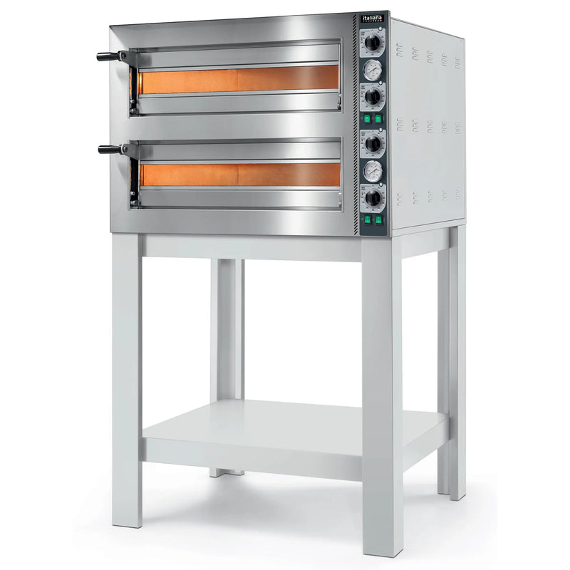 Italiana Food Tech CP425 Series Electric 20" Compact Pro Deck Pizza Oven - 208V, Single or Double Deck-Phoenix Food Equipment