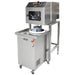 Italiana Food Tech DIV65 dough divider, stainless steel unit with hopper shown mounted on a frame stand with casters