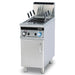 Italiana Food Tech G74 gas single pasta cooker with backsplash, six portion baskets and rotary control knobs