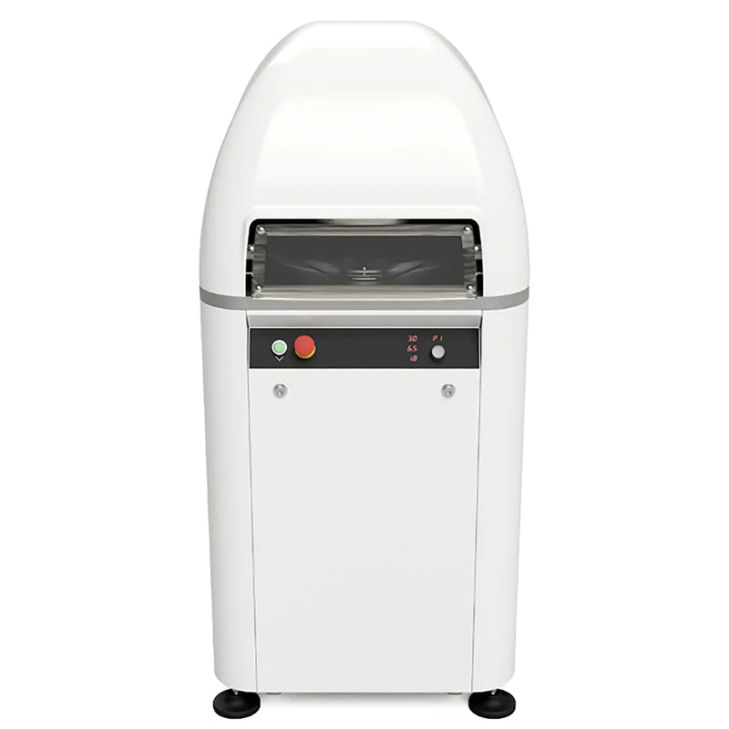 Italiana Food Tech IDR/A automatic dough divider and rounder in white with front control panel, front view