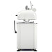 Italiana Food Tech IDR/M manual dough divider and rounder in white, side view showing the lever and domed head